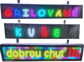 Světelná reklama barevný led panel na běžící text 136x25cm - 2