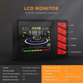 Nezávislé naftové topení 12/24V 2kW, auto Start/Stop, BT - 2