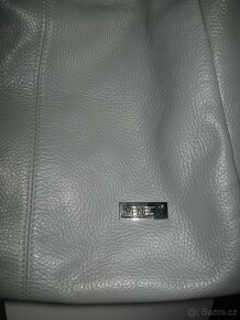 nová velká šedá kožená kabelka na rameno - 2