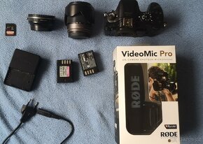 Panasonic Lumix GH4 + 2 objektivy + RØDE VideoMic + SD karta - 2