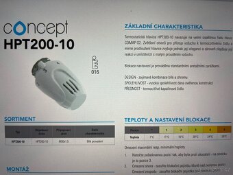 Termostatické hlavice - 2