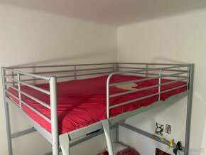 Vyvýšený kovový rám postele 140x200cm - IKEA - 2