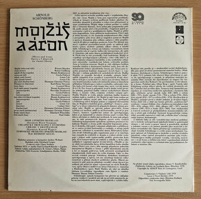 LP vinyl, Mojžíš a Aron (Supraphon 1979) - 2