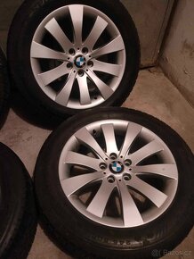 Zimné 4ks alu disky orig. BMW 5x120 R18 pneu 245/50 r18 - 2