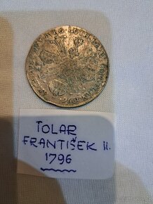 tolar 1796 H, minc. František II., - 2