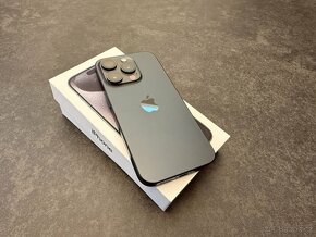 iPhone 15 Pro Black Titanium 128GB - Stav 10/10 + Záruka - 2