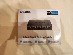 NOVÝ 8-Port Gigabit Switch D-Link DGS-108 - 2