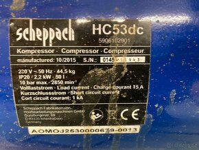Kompresor scheppach HC53dc 412 l/min 50l - 2