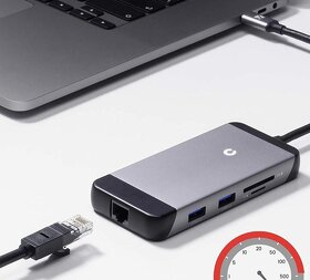 USB-C Hub s RJ45 Ethernet iVANKY 7-v-1 - 2