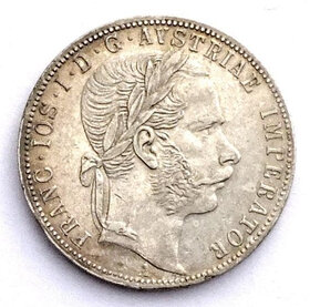 Frant. Josef, zlatník (Gulden, florin) 1869 A, Ag 900 - 2