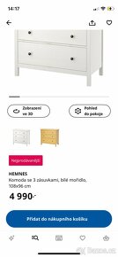 Ikea hemnes komoda - 3 šuplíky - 2