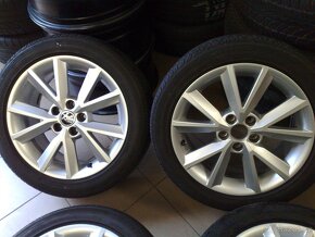 alu kola 5x100 r16 original škoda 215/45/16 - 2