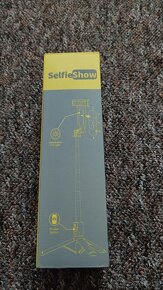 Selfieshow tyč tripod s bluetooth ovladačem a světlem - 2