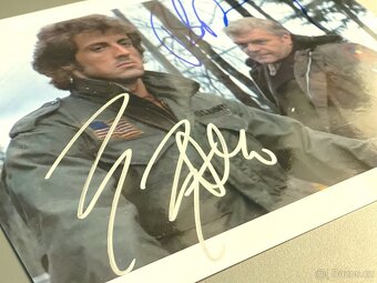 Sylvester Stallone & Brian Dennehy Rambo autogram - 2