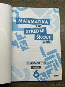 Matematika pro střední školy (6.díl, Stereometrie) - 2