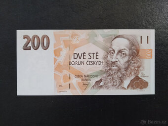 Bankovky 200 Kč první série B01, STAV UNC - 2