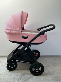 Prodám Kočárek Stokke Trailz,celý komplet+doplňky,lotus pink - 2