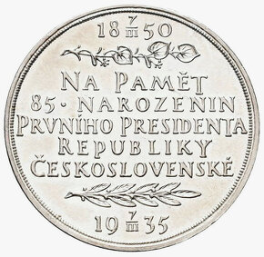 medaile stříbro T.G. Masaryk ČSR - 2