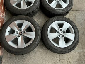 Alu 15" 5x100, škoda "MATONE" zimní 75% , F3, Rapid - 2