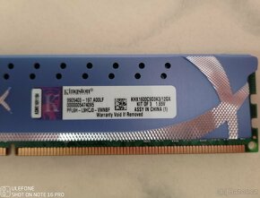 Kingston HyperX  4GB 1600MHz DDR3 - 2