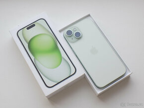 APPLE iPhone 15 256GB Green - ZÁRUKA 12 MĚSÍCŮ - JAKO NOVÝ - 2