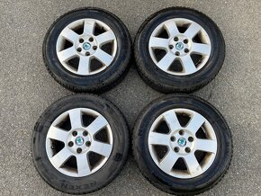 Zimní sada alu Skoda octavia 5x112 na pneu 195/65/15 - 2