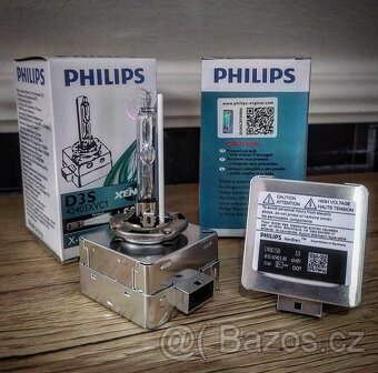 Výbojky PHILIPS D1S/D2S/D3S X-tremeVision +50% + LED T10 - 2