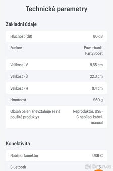 Prodám přenosný reproduktor JBL charger 5 - 2