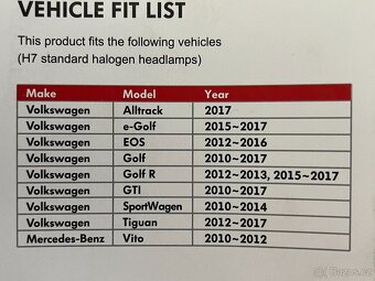 LED žárovky H7 pro VW a Mercedes Benz - NEPOUŽITÉ - 2