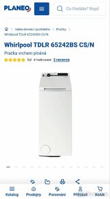 Whirlpool TDLR 65242BS CS/N. b. c 10490 Kč 

 - 2