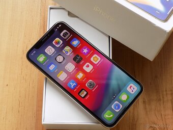 iPhone X 256GB Silver, TOP – ZÁRUKA, Baterie 100% - 2