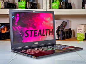 Herní notebook MSI STEALTH | GTX 1070 8GB | 2TB HDD | ZÁRUKA - 2