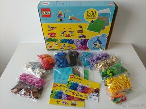 Velká sada 1500 dílků LEGO Classic 11717 "Kostky a destičky" - 2