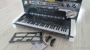 Nové největší led piano/klávesy/keyboard+USB,61 kláves - 2