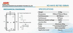 Fotoelektrický panel Kingdom Solar KD-M410H Half Cell 410w - 2