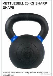 Kettlebell 20 kg litina - 2