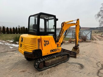 Minibagr JCB 803 plus 2x lzice 2000 rok 3 tuna - 2