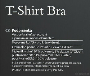 Podprsenky bílá a černá - velikost 80B a 75B - obě nové - 2