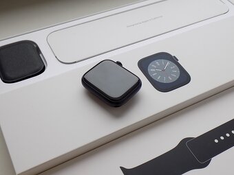 APPLE Watch Series 8 45mm Midnight - ZÁRUKA -TOP STAV-100%BA - 2