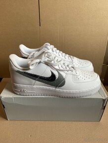 Nike Air Force 1 Low Spray Swoosh White Black Grey - 2