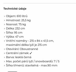 Thule Excellence XXL, střešní rakev - 2