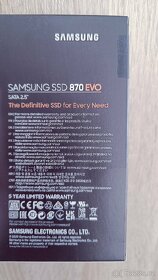 NOVÝ Samsung 870 EVO SSD disk 2TB, SATA 2.5" - 2