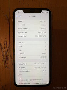 Apple iPhone 11 White 64GB - jako nový - 2