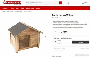 Bouda pro psa Willow (Bauhaus) - 90 × 80 × 82 cm - 2