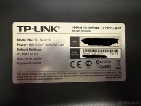 Smart Switch TP-Link TL-SL2218 / 16 port / 2 SFP - 2