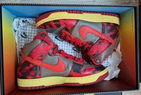 Nike Dunk High 1985 Red Acid Wash - 2