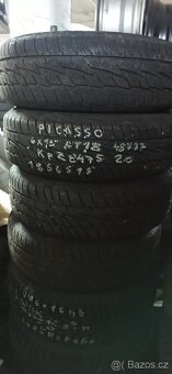 15´´ Kompletni zimni sada Citroen Picasso 185/65 R15 4x108 - 2