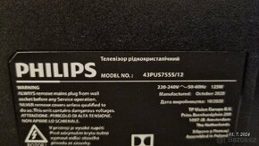 TV Philips UHD 43" 43PUS7555/12 - 2