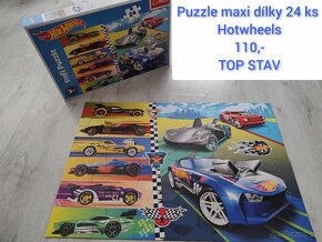 Mix hraček a knížek - bagry, puzzle, plyšáci - 2