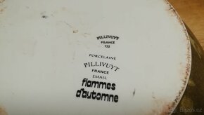 PILLIVUYT FRANCE - VELKÝ PORCELÁNOVÝ HRNEC FLAMMES D´AUTOMNE - 2